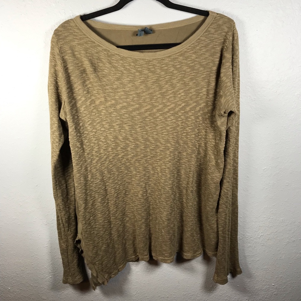 Anthropologie Left of center olive green thermal‎